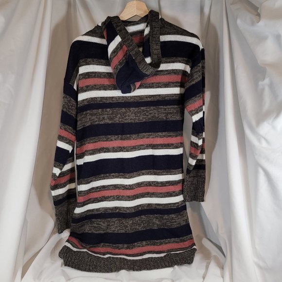 Evelyn Taylor Striped Long Acrylic Cardigan - Size XL - Like New - Picture 3 of 3